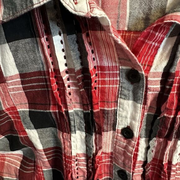 Essentials Womens Plus Sized‎ Plaid Button Down 18/20w 2x - Picture 3 of 6